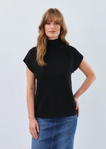 FDJ Ottoman Sweater Vest - Black