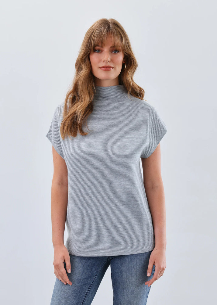 FDJ Ottoman Sweater Vest - Grey