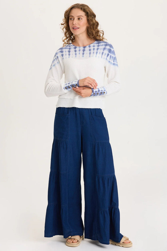 XCVI Kelsoe L/S Top - Blue/White