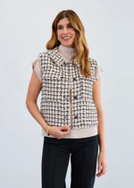 FDJ Tweed Vest - Ivory/Black