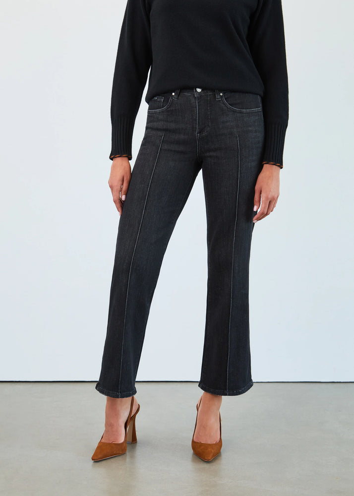 FDJ Olivia Pintuck Wide Leg - Black Wash