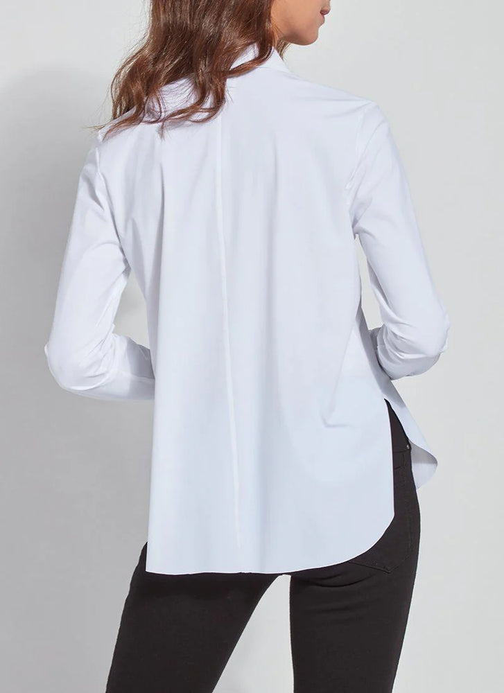 Lysse - Connie Slim Button Down White