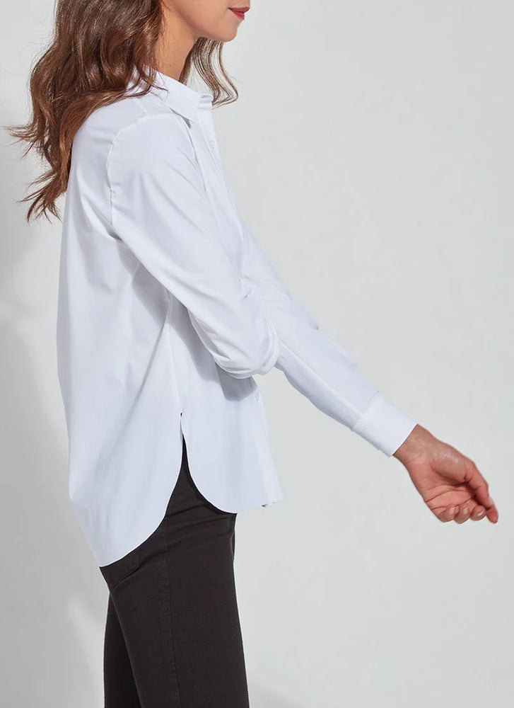 Lysse - Connie Slim Button Down White