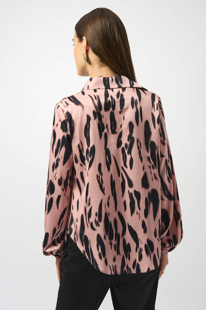 Joseph Ribkoff Animal Print Tucked Top