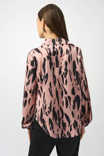 Joseph Ribkoff Animal Print Tucked Top