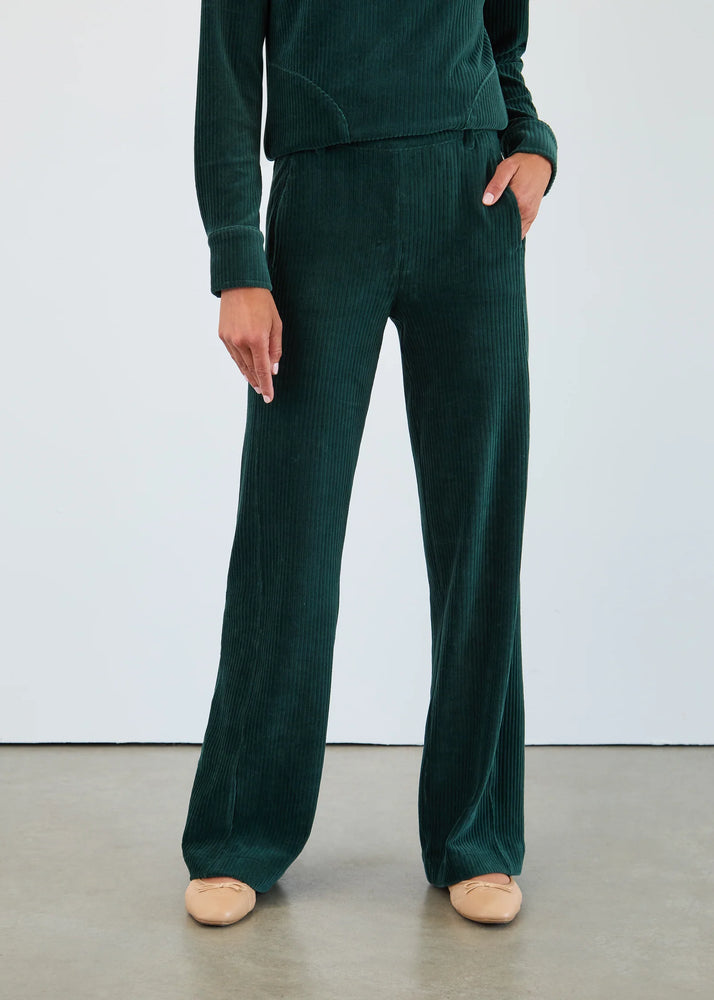 FDJ - Wide Velvet Corduroy Pants Spruce
