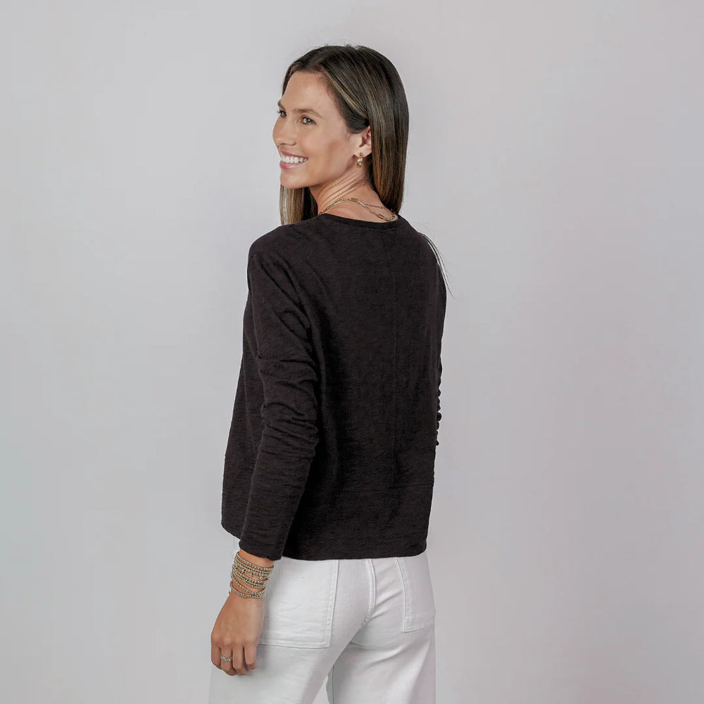 Erin Gray - Celia Perfect Length Tee Long Sleeve Black