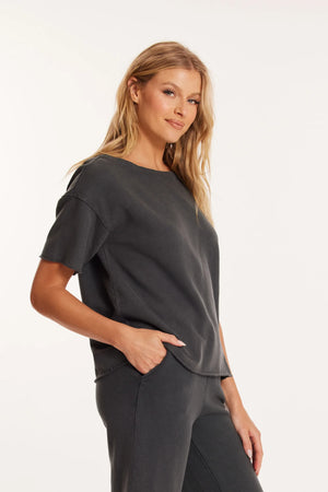 Mododoc Elbow Sleeve Boatneck Boxy