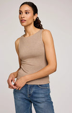 Gentle Fawn Cyrus Tank Top - Heather Khaki