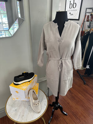 Bobi Cinched Waist Dress