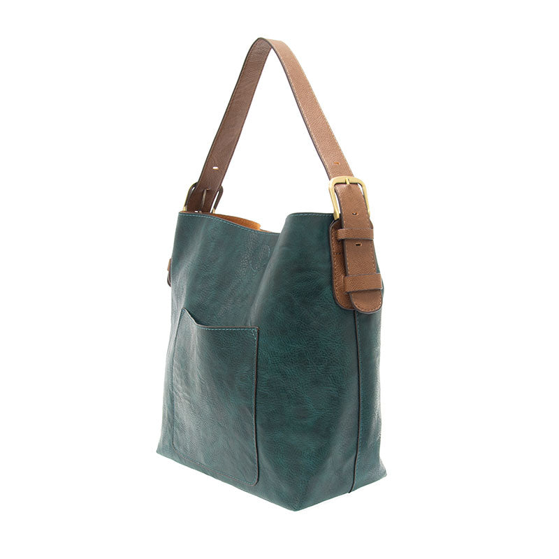 Joy Susan - Vivid Deep Teal Hobo Coffee Handle Handbag