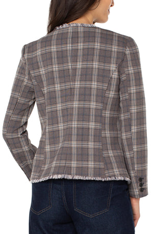 Liverpool Collarless Fitted Jacket