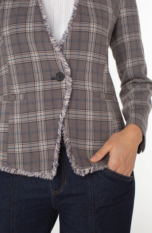 Liverpool Collarless Fitted Jacket