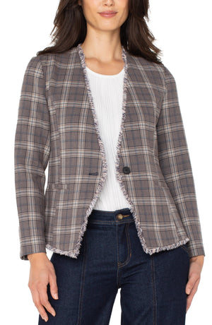 Liverpool Collarless Fitted Jacket