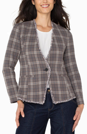 Liverpool Collarless Fitted Jacket