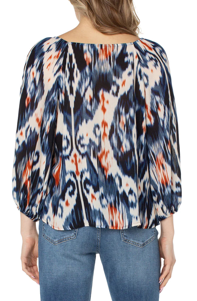 Liverpool Puff Sleeve Square Neck Top