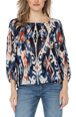Liverpool Puff Sleeve Square Neck Top