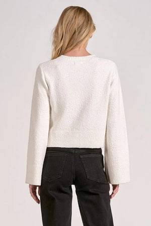 Elan Button Sweater Cardigan - Off White