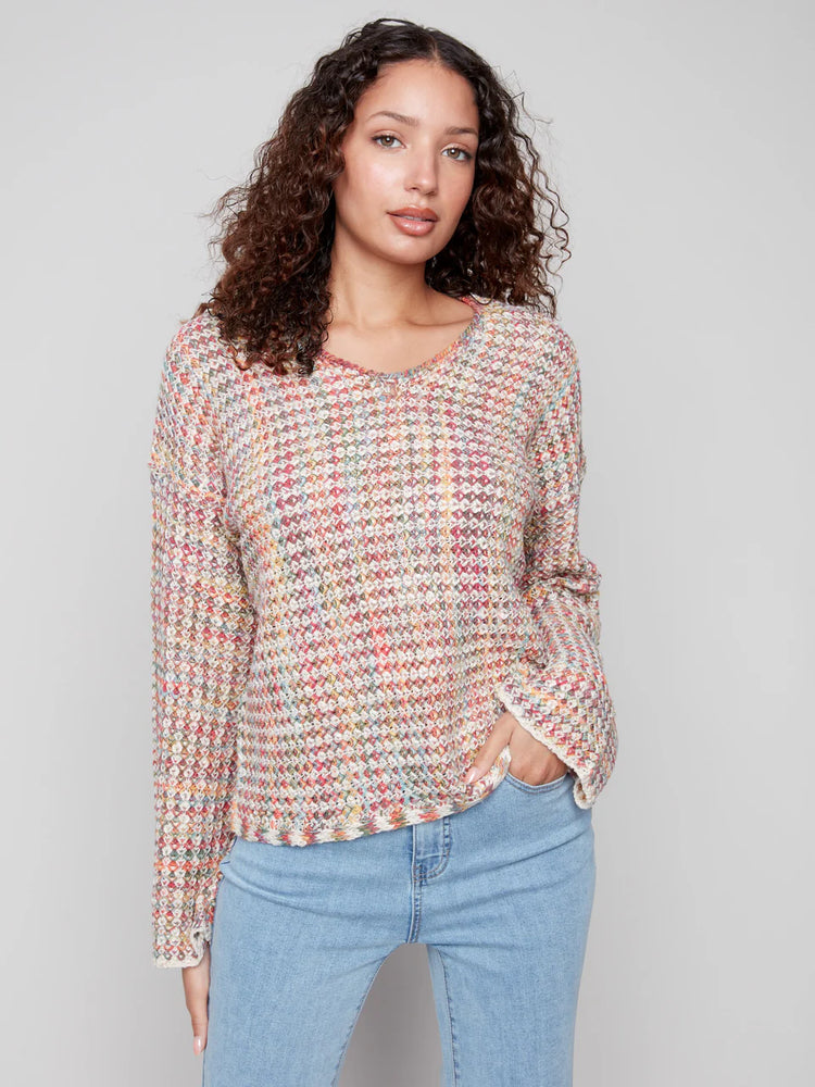 Charlie B Multi-color Yarn Sweater