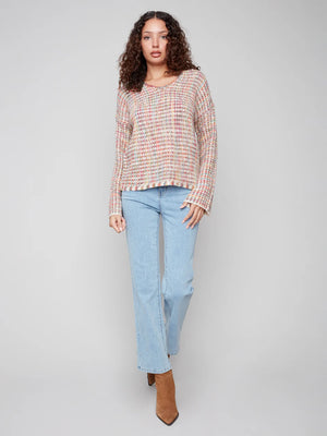Charlie B Multi-color Yarn Sweater