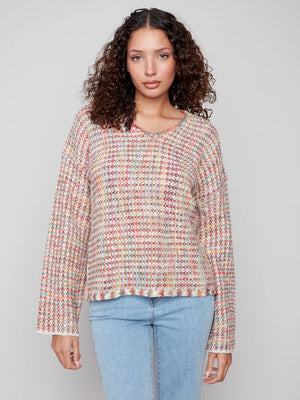 Charlie B Multi-color Yarn Sweater