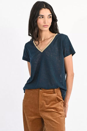 Molly Bracken Flamed Knitted Tee