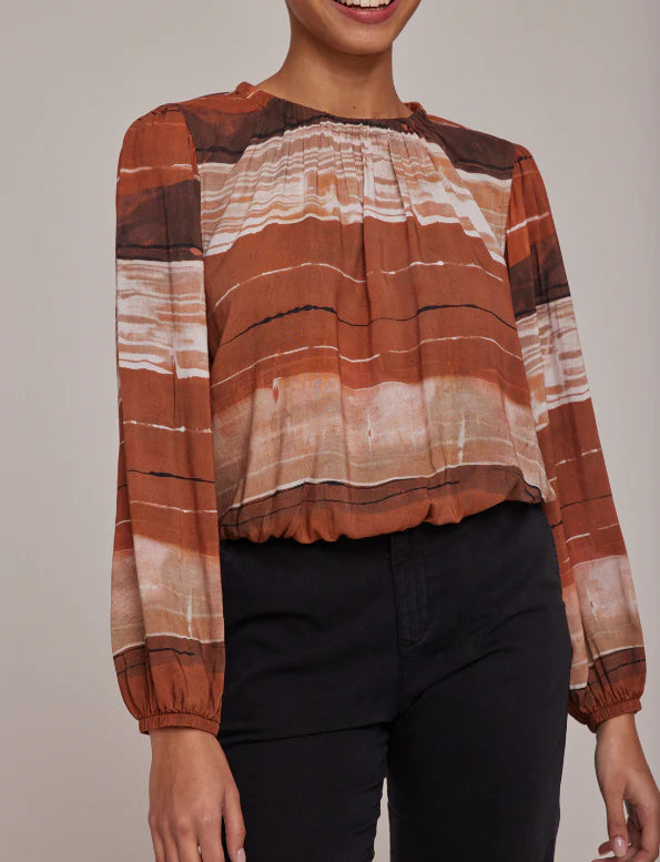 Bella Dahl Elastic Shirred Top