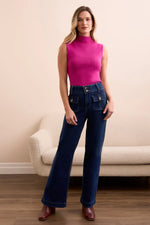 Tribal Brooke Trouser Palazzo - Deepwater