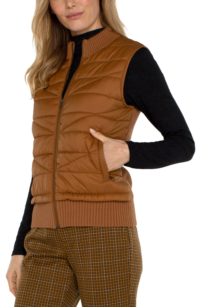 Liverpool Sleeveless Quilted Sweater Vest