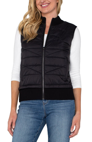 Liverpool Sleeveless Quilted Sweater Vest