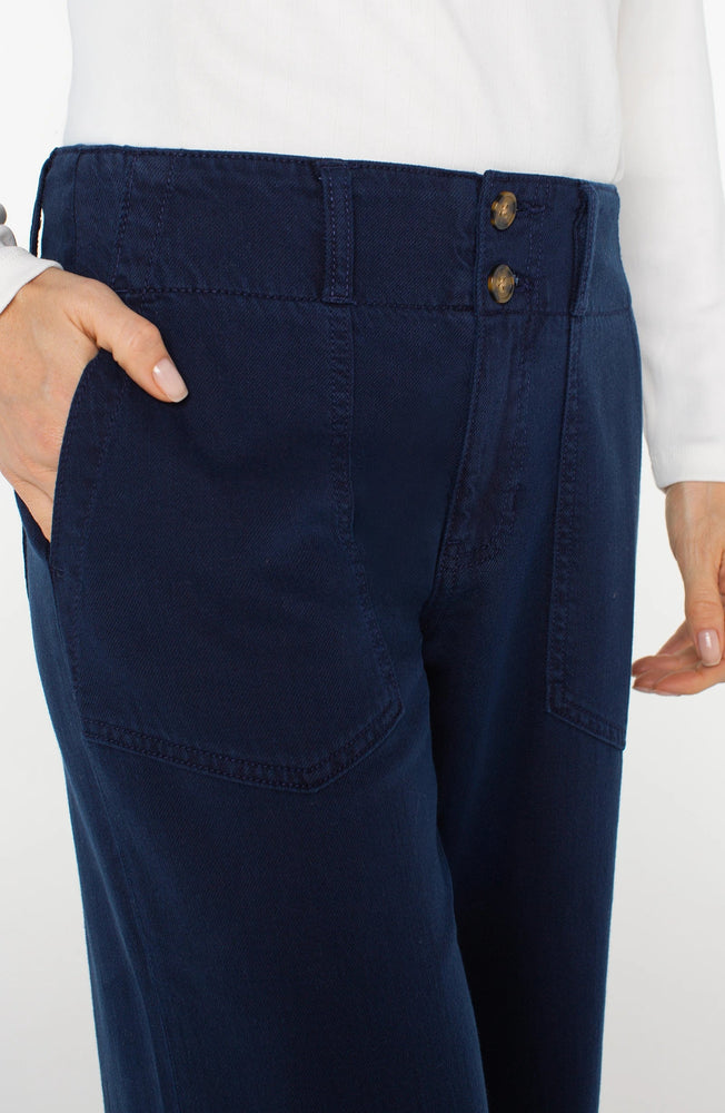 Liverpool Utility Patch Pocket Wide Leg