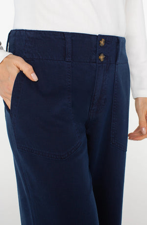 Liverpool Utility Patch Pocket Wide Leg