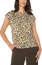 Liverpool Sleeveless Green Multi Animal