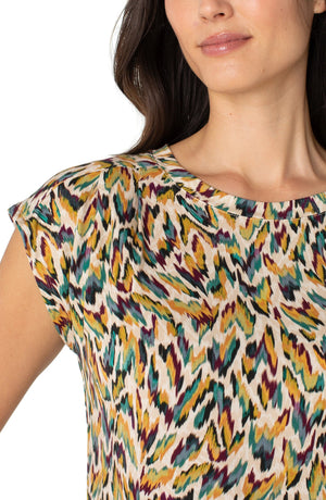 Liverpool Sleeveless Green Multi Animal
