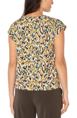 Liverpool Sleeveless Green Multi Animal