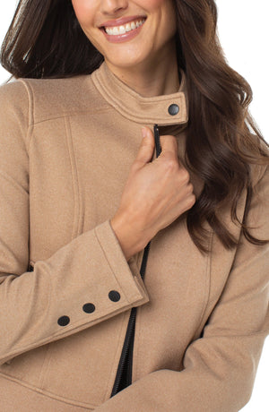 Liverpool Biker Jacket - Camel