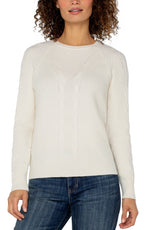 Liverpool Long Sleeve Crew Neck Sweater - Alabaster