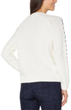 Liverpool L/S Crew Neck Sweater - Whisper White/Navy