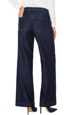 Liverpool Wide Leg Trouser - Indigo Rinse