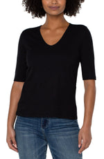 Liverpool Double Layer V Neck Top